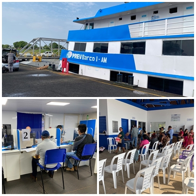 Barco do INSS já está atendendo em Humaitá